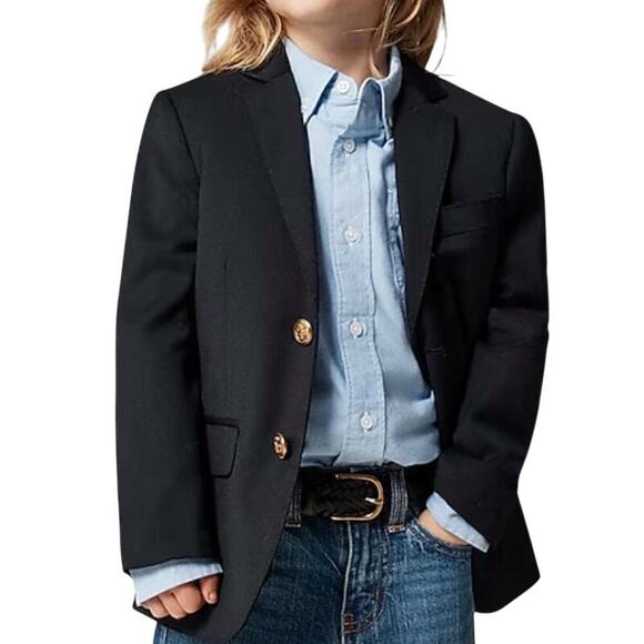 NWOT Boys' Ludlow Two-Button Wool Blazer in Navy Kids 10 - Picture 1 of 8